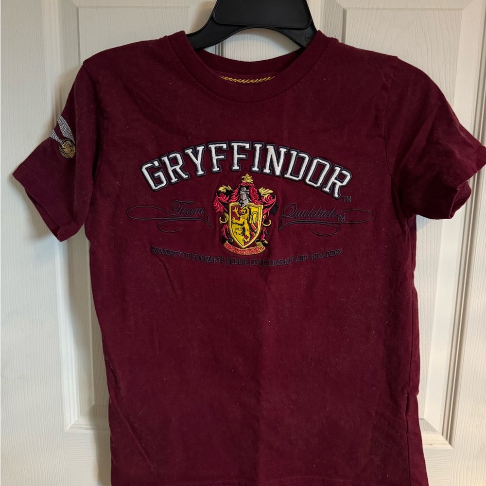 Gryffindor Harry Potter Kids Short Sleeve Tee - Maroon